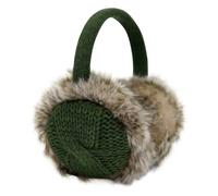 Aran Traditions Aran Cable Ear Muffs - Dark Green