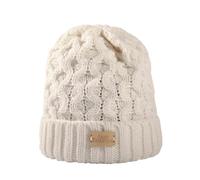 Aran Traditions Aran Cable Knit Beanie Hat - Cream