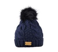 Aran Traditions Aran Cable Pom Pom Hat - Navy