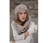 Aran Traditions Aran Classic Cable Knit Mittens in Cream Aran Traditions Cream One Size