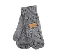 Aran Traditions Aran Classic Cable Knit Mittens in Light Blue Aran Traditions Light Blue One Size