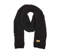 Aran Traditions Aran Classic Cable Knit Scarf in Black Aran Traditions Black One Size