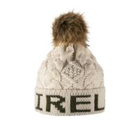 Aran Traditions Aran Diamond Cable Ireland Pom Pom Hat - Cream