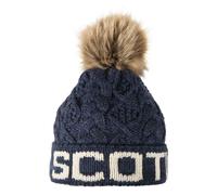 Aran Traditions Aran Diamond Cable SCOTLAND Pom Pom Hat - Navy