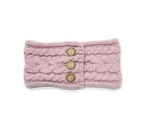 Aran Traditions Aran Donegal Cable Button Headband - Rose Pink