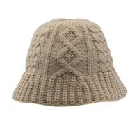 Aran Traditions Aran Knitted Bucket Hat - Pebble