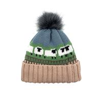 Aran Traditions Aran Knitted Pom Pom Sheep Beanie - Blush