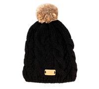Aran Traditions Aran Knitted Tammy Hat in Black Aran Traditions Black One Size