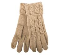 Aran Traditions Cable Cuff Fine Knit Glove (Pebble)