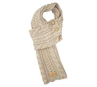 Aran Traditions Cable Knit Wrap Button Scarf