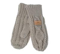 Aran Traditions Diamond Knitted Winter Mittens - Classic Cable Knit Wool Gloves with Traditional Irish Pattern - Soft & Warm Cold Weather Handwear - Breathable, One Size - Great Gift for Him or Her