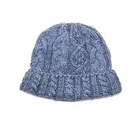Aran Traditions Donegal Cable Beanie Hat (Denim)
