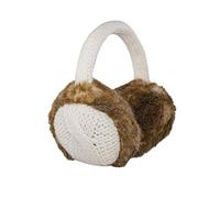 Aran Traditions Knitted Design Faux Fur Earmuffs (White)