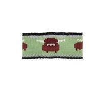 Aran Traditions Knitted Highland Cow Headband (Steel Grey, One Size)