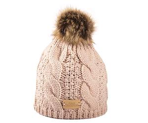 Aran Traditions Warm Winter Cable Knit Faux Fur Bobble Beanie Hat Elevate Your Winter Look with a Beautiful, Stylish and Warm Accessory for The Chilly Season.