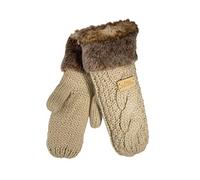 Aran Traditions Winter Faux Fur Mittens (Oatmeal)