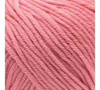 Aran-Weight 100% Superwash Fine Merino Wool Knitting and Crochet Yarn, Mulesing-Free, 50g - Purely Merino Aran 3677 Busy Lizzie Pink