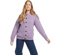 Aran Woollen Mills Aran Lumber Cardigan with Pockets