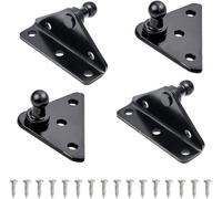 ARANA 10MM Ball Stud Mounting Bracket Widen for Universal Gas Struts Lift Supports Shocks Spring Prop, Black 4PCS