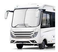 ARANA 2 Piece Car Windshield Sun Shade Cover Foldable Retractable Automotive Car Sun Shield Windshield Sunshades Front Window Sun Protection Shield Blocks 99% UV Rays Sun Heat, Standard Size 50"×42"