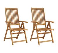 arana garden natural acacia wood folding armchair in pair