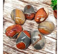 arana's - Jasper Ocean Natural Stone - Palm Stone for Relaxation Stress Meditation Yoga Wellness - Polished Handmade Artisan - Crystal for Lithotherapy (Ocean Jasper, 4-5cm)