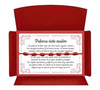 arana's® - Original Red Seven Knots Bracelet - Good Luck Charm - Against the Evil Eye - Red Thread Protection Negative Energy - Women Men Kids Couple Friends, Desde 11 cm a 28 cm, Nylon, 0