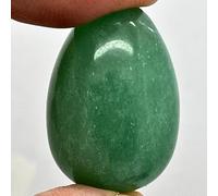arana's - Polished Natural Stone Eggs - Pocket Egg 3x2cm - Protect Yourself, Lucky Charm - Natural Healing Stones and Crystals Meditation (Green Aventurine)