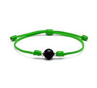 arana's - Red and Black Thread Bracelets with Black Tourmaline and Silver Ornaments - Evil Eye Amulet for Women, Men and Children, 10-27 cm, Natural stone tourmaline, Tourmaline