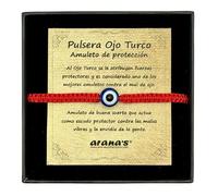 arana's® - Red thread bracelet with evil eye for women men children babies - Against the evil eye - Red thread protection negative energy - Lucky charm - Couples family friends, Ajustable de 11 cm