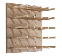 Aranaz 7120 - Pine Wood Wine Rack, 20 Bottles, 39 x 39 x 20.5 cm