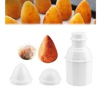 Arancini Maker, Onigiri Mould 3-in-1, DIY Rice Ball Mould Set, Reusable Sushi Maker, Onigiri Maker, Meatball Maker for Rice Balls, Fried Meatballs, Lunch Utensils