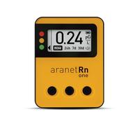 Aranet Radon One - Fast Home Radon Detector with 10-Minute Response, E-Ink Display, Battery Powered, Portable Real-Time Radon Monitor for Basements & Indoor Air Monitoring (Yellow)