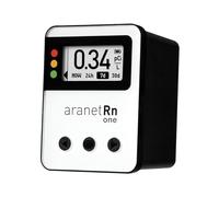 Aranet Radon One - Fast Home Radon Gas Detector with 10-Minute Response, E-Ink Display, Battery Powered, Portable Real-Time Radon Monitor for Basements & Indoor Air Monitoring (White)