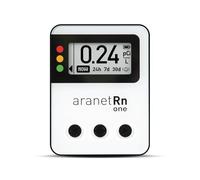 Aranet Radon One - Fast Home Radon Gas Detector with 10-Minute Response, E-Ink Display, Battery Powered, Portable Real-Time Radon Monitor for Basements & Indoor Air Monitoring (White)