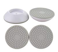 Aranticy 4 Pcs Stair Gate Wall Protector Wall Guard Pads for Baby Kids Pet Safety Pressure Wall Gates Enhance Stability and Protect Wall Surface for Clamping Feet - Dia up to 4 cm/No Drilling