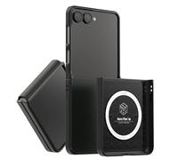 araree Aero Flex M Samsung Galaxy Z Flip 6 Case 【Improved Version】 with Hinge Protection, Compatible with Magsafe Accessories & Chager Anti-Fingerprint,Thin & Slim, Shockproof Case (Black, Z Flip 7)