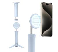 araree Magfie Pod Lite Magnetic Phone Tripod Stand, MagSafe Compatible 360° Rotating Mini Clamp Mount for iPhone and Galaxy Smartphones (Blue)