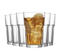 LAV 12x Clear 300ml Aras Highball Glasses - Tall Hi Ball Glass Water Gin Juice Cocktail Drinking Glassware Tumblers Set