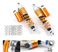 Arashi 330mm /13" Nitrogen Charged Shock Absorber Rear Suspension for XJR400 1993-2015, VMAX 1200 1985-2005, Motorcycle Replacement Accessories Parts Gold 1 Pair