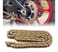 Arashi 530 O-Ring Drive Chain 120 Links with Connecting Master Link for Du.ca.ti 750F1A 1985, 750F1B/S 1986-1987, GT750 1972-1974, Monster 750 1997-2002, Moto Accessories Parts Gold
