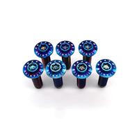 Arashi Front Brake Disc Rotors Mounting Bolts for Ninja ZX6R 03-16 ZX10R 04-07, Ninja 1000 ZX1000 11-13 ABS 12-19, Z1000SX 11-19 Titanium Tapered Torx Screws M8x30 Blue 10 Pcs