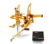 Arashi Version 2.0 Adjustable Rearsets for Honda CBR650R CB650R CBR650F 2019-2025, Gold Footpegs Footrests Foot Rests Accessories