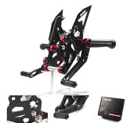 Arashi Version 2.0 Adjustable Rearsets for Yamaha MT07 FZ07 XSR700 2018-2022, Black Rear Sets Footpegs Footrests Accessories