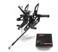 Arashi Version 2.0 Adjustable Rearsets for Yamaha YZF R6 2003-2005, Black Rear Sets Footpegs Footrests Accessories