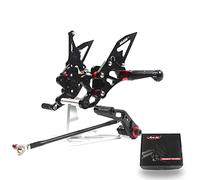 Arashi (Version2.0) Adjustable Rearsets for Suzuki GSXR600 2011-2025 / GSXR750 2011-2025 Rear Sets Foot Pegs Footpegs Foot Rests Accessories GSX R600 R750 GSX-R 600 750 GSXR600 Black 2012 2013
