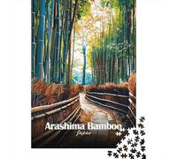 Arashiyama Bamboo Grove, Japan 1000 Piece Jigsaw Puzzle, 52x38cm/1000pcs, for Adults, White Cardboard, Screen-Free Leisure And Evening Downtime