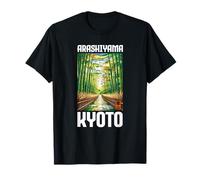 Arashiyama Kyoto Bamboo Mori Kanji Anime Otaku Souvenir T-Shirt