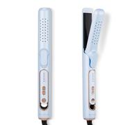 AraSyleon Pro 360° Airflow Styler - 2-in-1 Curling Wand & Hair Straightener with Cooling Vents | Adjustable Temp 140-220°C | Dual Voltage (100-240V) | Extra-Long Aluminum Plates | Blow-Dry Function