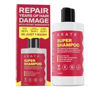 Arata Natural Regenerating 5 in 1 Anti-Hairfall Super Shampoo with Onion Oil, Bhringraj, Apple Cider Vinegar, Argan Oil & Aloe Vera For Women & Men (Shampoo)
